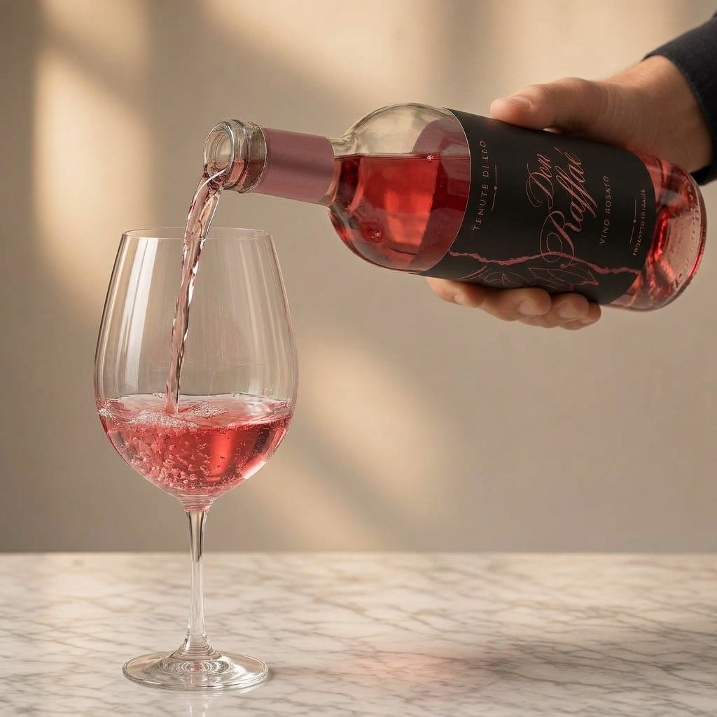 Mescolita di Don Raffaè Rosato DOC nel calice